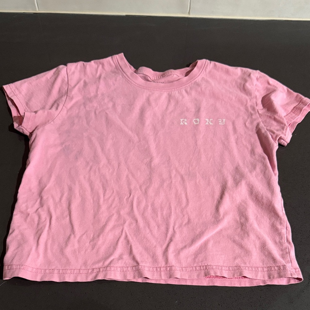 Roxy Light Pink Short Sleeve Tee for Kids girls 10